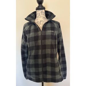 Women's plaid fleece jacket - size Medium